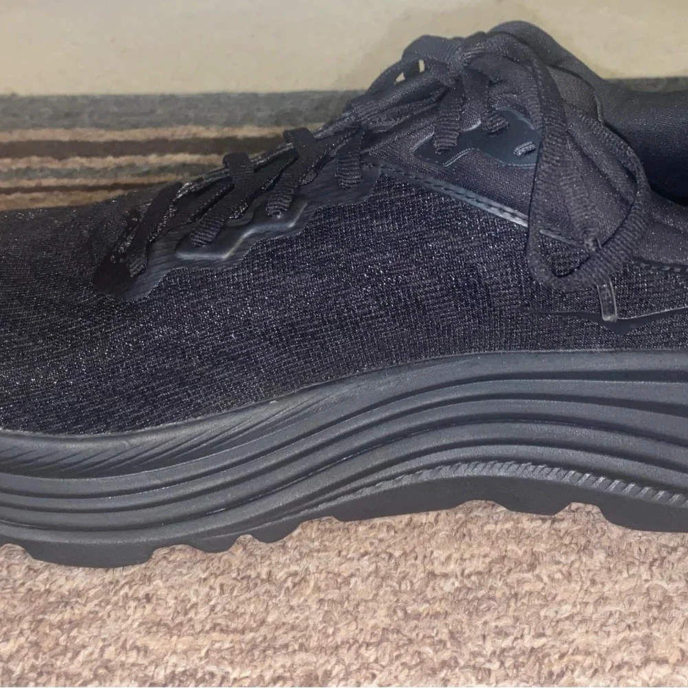 Hoka Black Athletic Shoes with Chunky Sole and Padded Collar - Picture 6 of 14